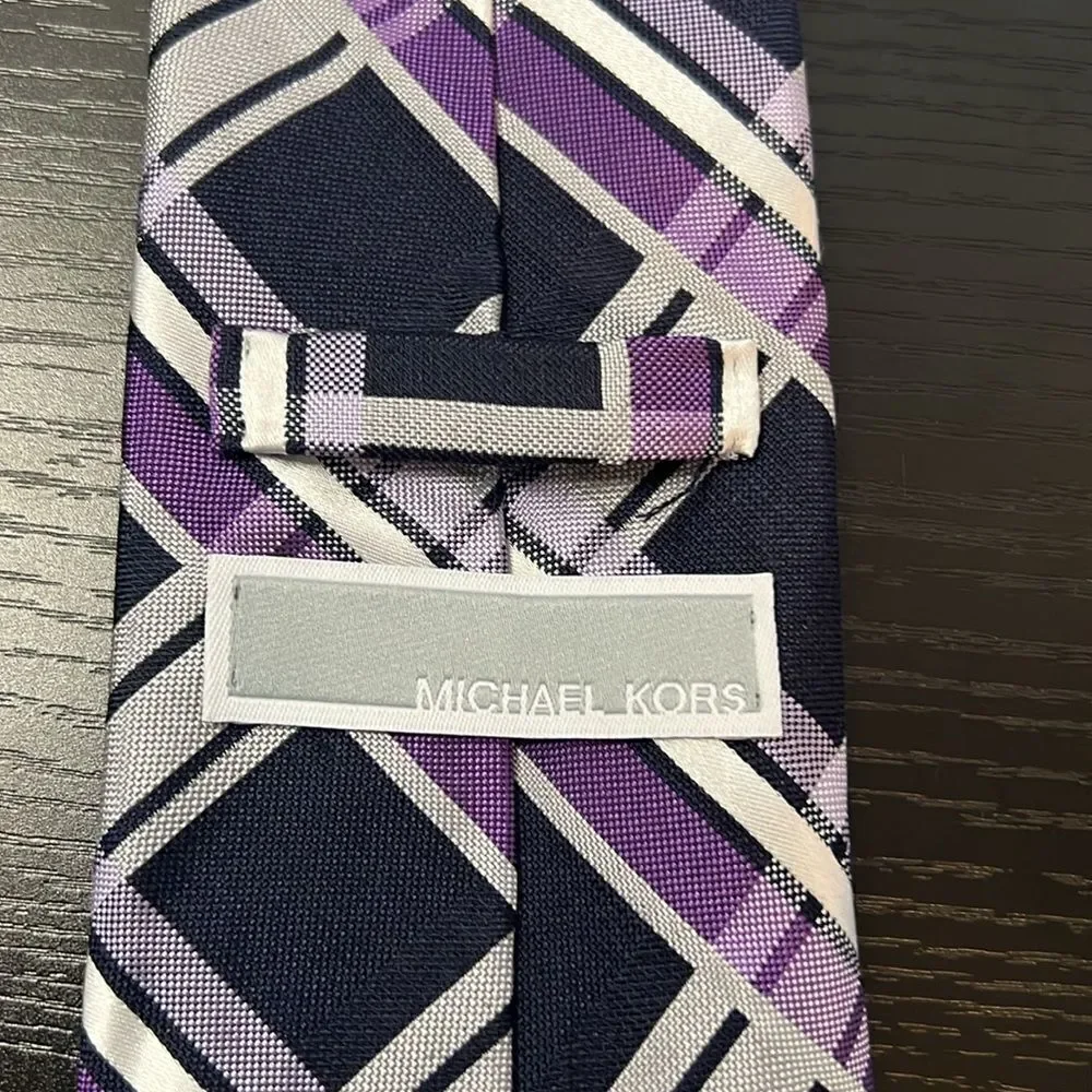 Men's Michael Kors Striped Criss Cross Tie
